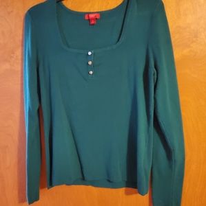 Dark teal JLo sweater